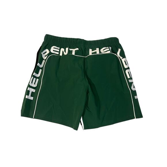 Hellbent Records Athletic Shorts in Green Green Hellbent Recs Streetwear - Picture 2 of 8